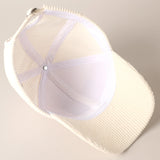 Howdy Darlin Corduroy Cap, Beige