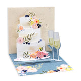 Greeting Card, Mini Pop Up, Wedding Fondant