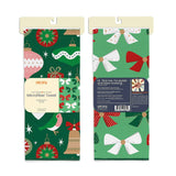 Ornaments & Bows Christmas Microfiber Towel