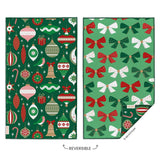 Ornaments & Bows Christmas Microfiber Towel