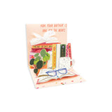 Greeting Card, Mini Pop Up, Literary Birthday