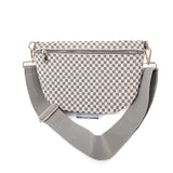 Westlyn Woven Bum Bag, Checkered Gray