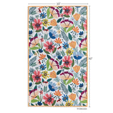 Field of Flowers Double-Sided Microfiber Towel