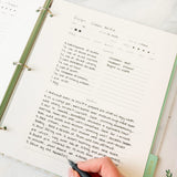 Navy Gingham Petite Recipe Binder