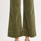 Steady Ground Corduroy Wide Leg Pant, Olive