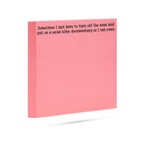 Sticky Notes, 100 Sheets, Serial Killer