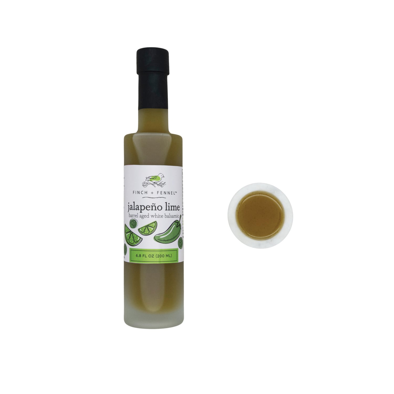 Finch + Fennel Jalapeño Lime White Balsamic Vinegar — vendor product photo