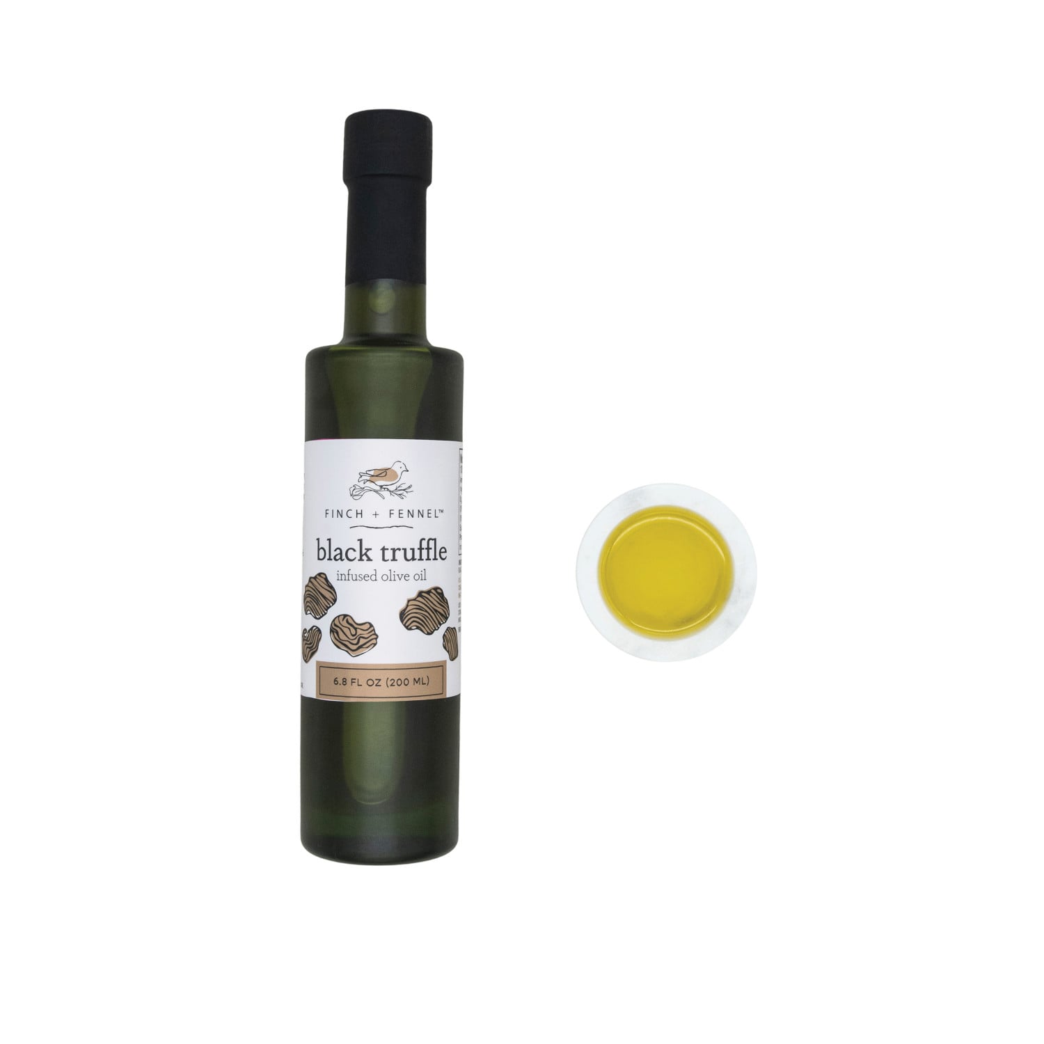 Finch + Fennel Black Truffle Infused Olive Oil — vendor product photo