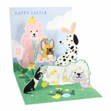Pop Up Greeting Card, Easter Pups
