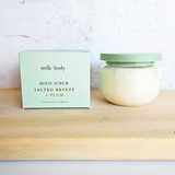 10 oz Body Scrub, Salted Breeze + Plum