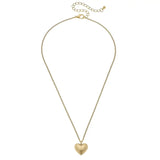 Necklace, McKenna Delicate Heart, Gold