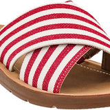 Shoes, Dig It Red Stripe Sandal