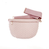 Westlyn Woven Bum Bag, Checkered Blush
