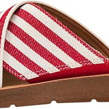 Shoes, Dig It Red Stripe Sandal