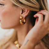 Earrings, Caroline Reversible Waterproof Hoop
