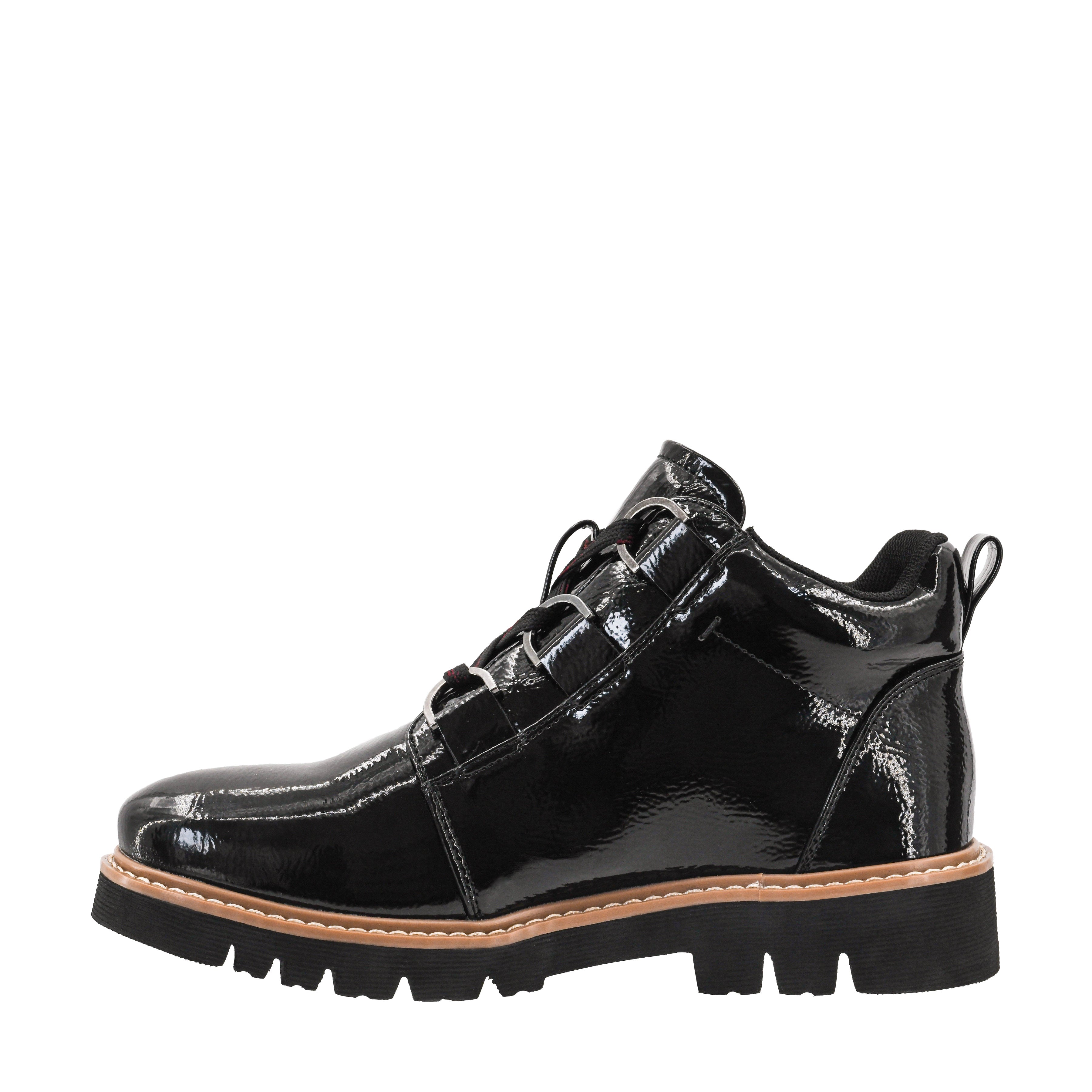 Black Corkys Campfire ankle boot with chunky lug sole
