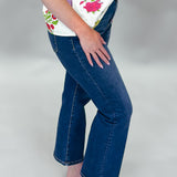 Country Boy's Dream High Rise Straight Crop Jeans, Dark