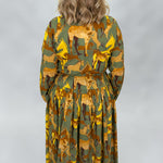 IVY JANE Derby Day Collared Button Down Horse Print Midi Dress, Green, alternate product view