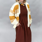 THML Doll House Sleeveless Smocked Midi Dress, Brown, alternate product view