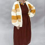 THML Doll House Sleeveless Smocked Midi Dress, Brown, alternate product view
