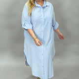Drama Queen Button-Up Stripe Dress