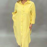 Drama Queen Button-Up Stripe Dress