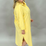 Drama Queen Button-Up Stripe Dress