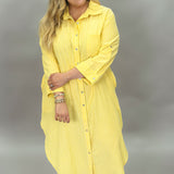 Drama Queen Button-Up Stripe Dress