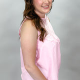Excuse The Mess Sleeveless Medallion Top, Pink
