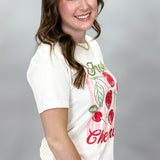 Fresh Cherries T-Shirt, Cream