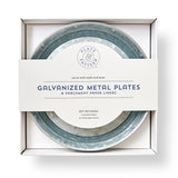 Metal Plates, Set of 4 w/White Liners