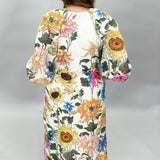 Garden Party Long-sleeve Dress, Multi