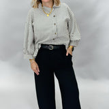 Glad You Came Wide Leg Belted Pants, Black