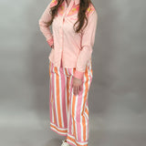 Got Better Striped Cropped Pants, Pink