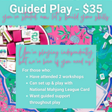 FEAST & CREATE: A Smiles & Tiles Mahjong Workshop 9/22