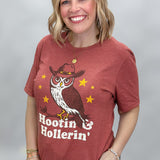 Hootin' And Hollerin' T-shirt, Red