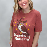 Hootin' And Hollerin' T-shirt, Red