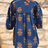Navy Floral Toddler Dress, (Mommy & Me Available)