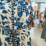 Jaded Lover 3/4 Sleeve Floral Midi Dress