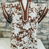 Close To You Scallop Trim Flutter Sleeve Top
