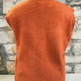 Pumpkin Spice Embellished Sweater Vest