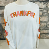 Thankful Long-Sleeve Embellished Top