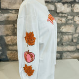 Thankful Long-Sleeve Embellished Top
