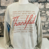 Thankful Script Sweatshirt, Cream