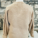 Lost in the World Embroider Bow Crew Neck Sweater