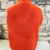 Too Sweet Sleeveless Mock Neck Sweater, Rust
