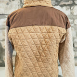 Now or Never Half-Button Quilted Pullover