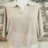 One of These Nights 3/4 Sleeve V-Neck Knit Top