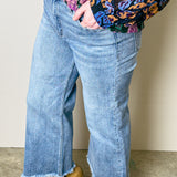 Travelin' Soldier High Rise Wide-Leg Ankle Jeans