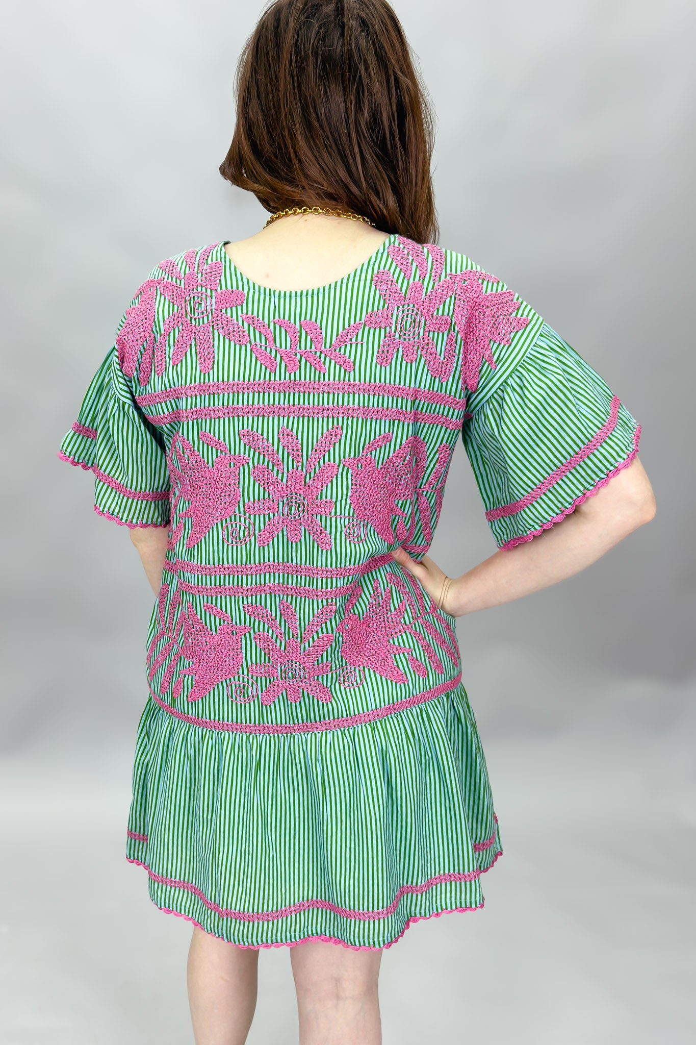 pink jersey dress Signature jersey dress in pink/peach – Fal-ash